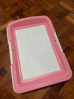 Pet pee pad tray