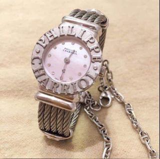 Philippe Charriol Pink Silver St. Tropez Women's Wristwatch 24mm