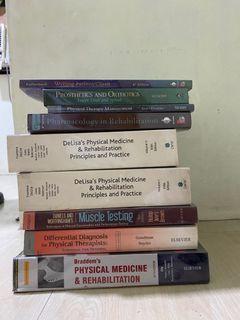 PHYSICAL THERAPY BOOKS/PT BOOKS