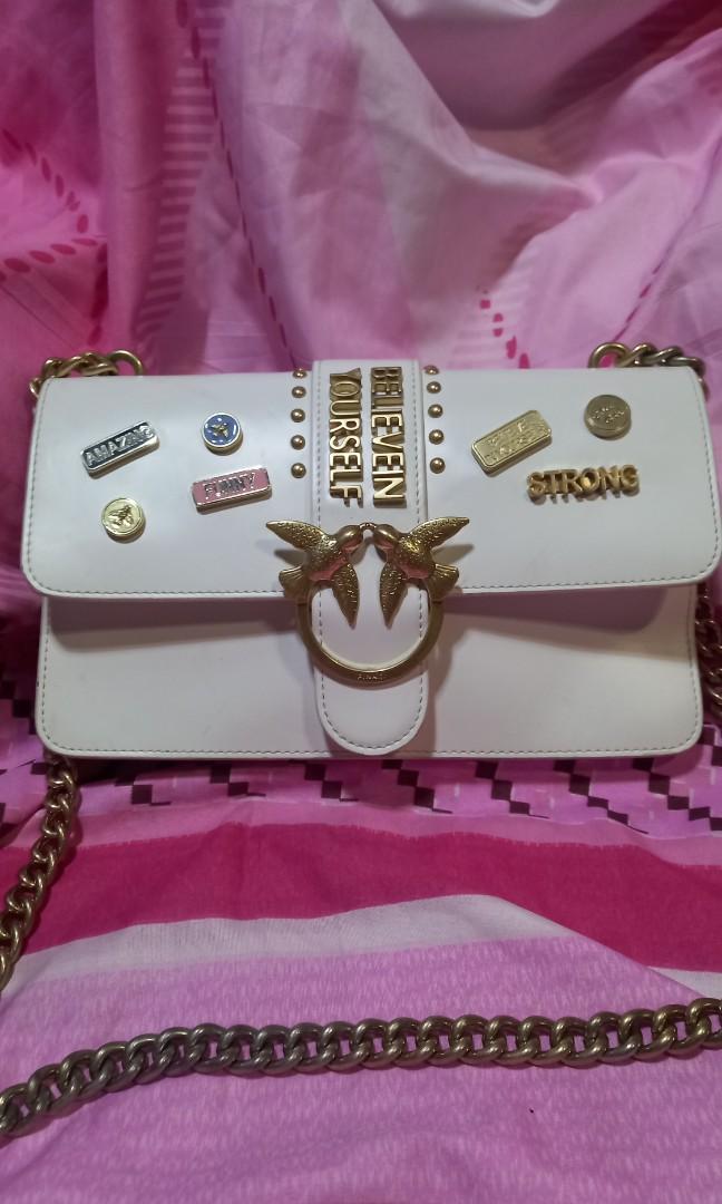Pinko love bag outlet pins tracolla 2018 white