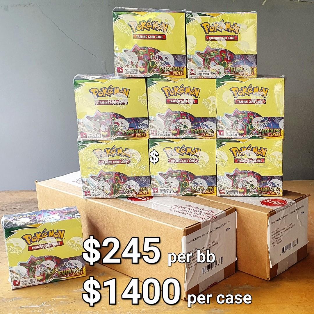 Pokemon pokmon evolving skies ss7 sealed booster box, Hobbies & Toys, Toys  & Games on Carousell
