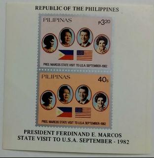 President Ferdinand E Marcos States Visit to USA September 1982 Mint condition