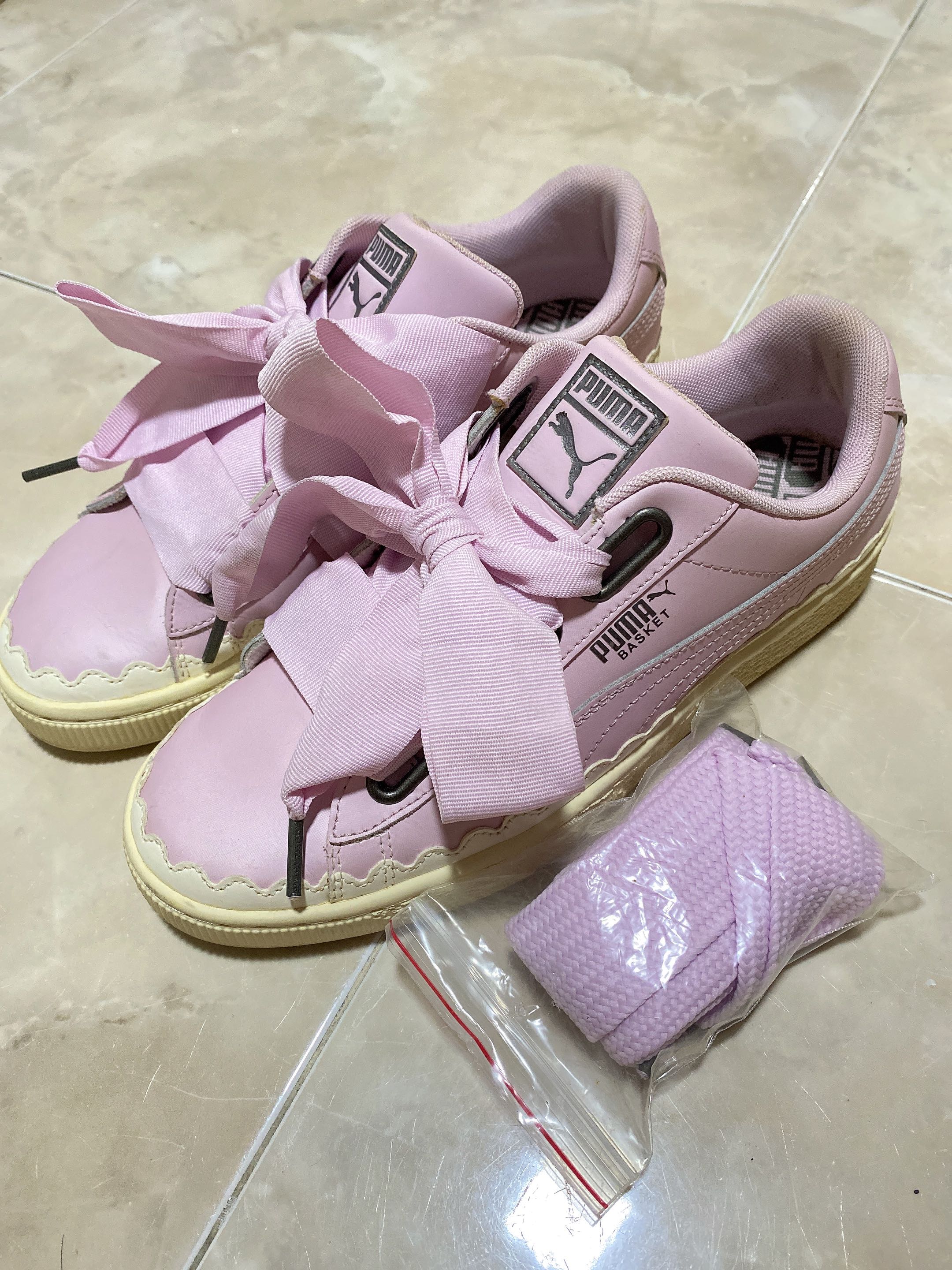 Puma pink bow outlet