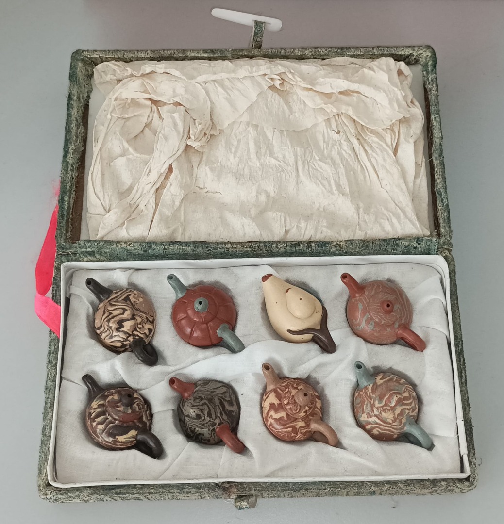 Rare Miniature Tea Pot with box (8pcs), Furniture & Home Living ...