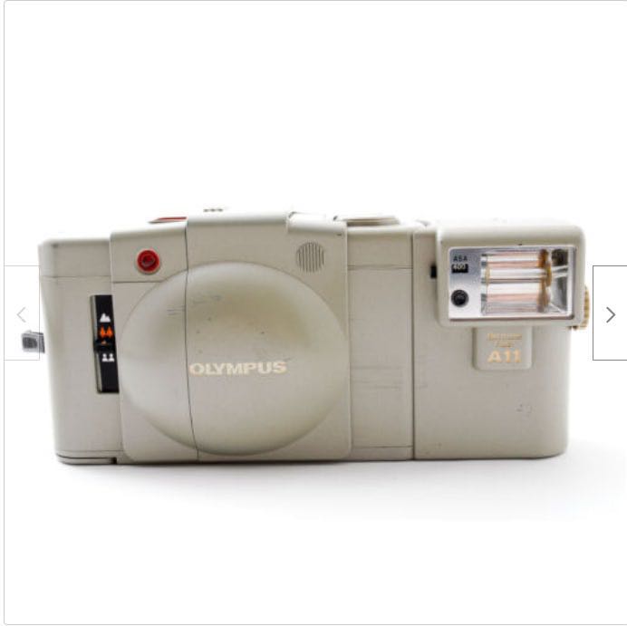Rare Olympus XA2 Urban White with A11 flash (with free roll of