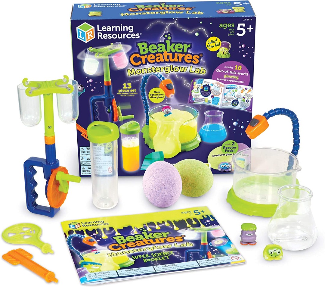 {READY STOCK} Learning Resources LER3838 Beaker Creatures Glow in the ...