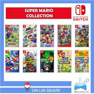 [Special Promotion] Nintendo Switch Super Mario Games Collection ( Mario Kart / Mario Party / Mario Odyssey )