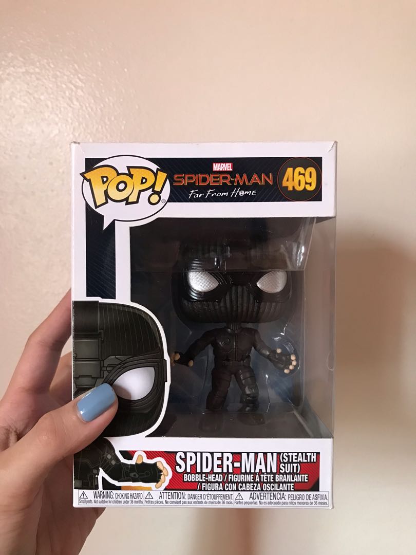 Spiderman (stealth suit) Funko Pop, Hobbies & Toys, Toys & Games on  Carousell