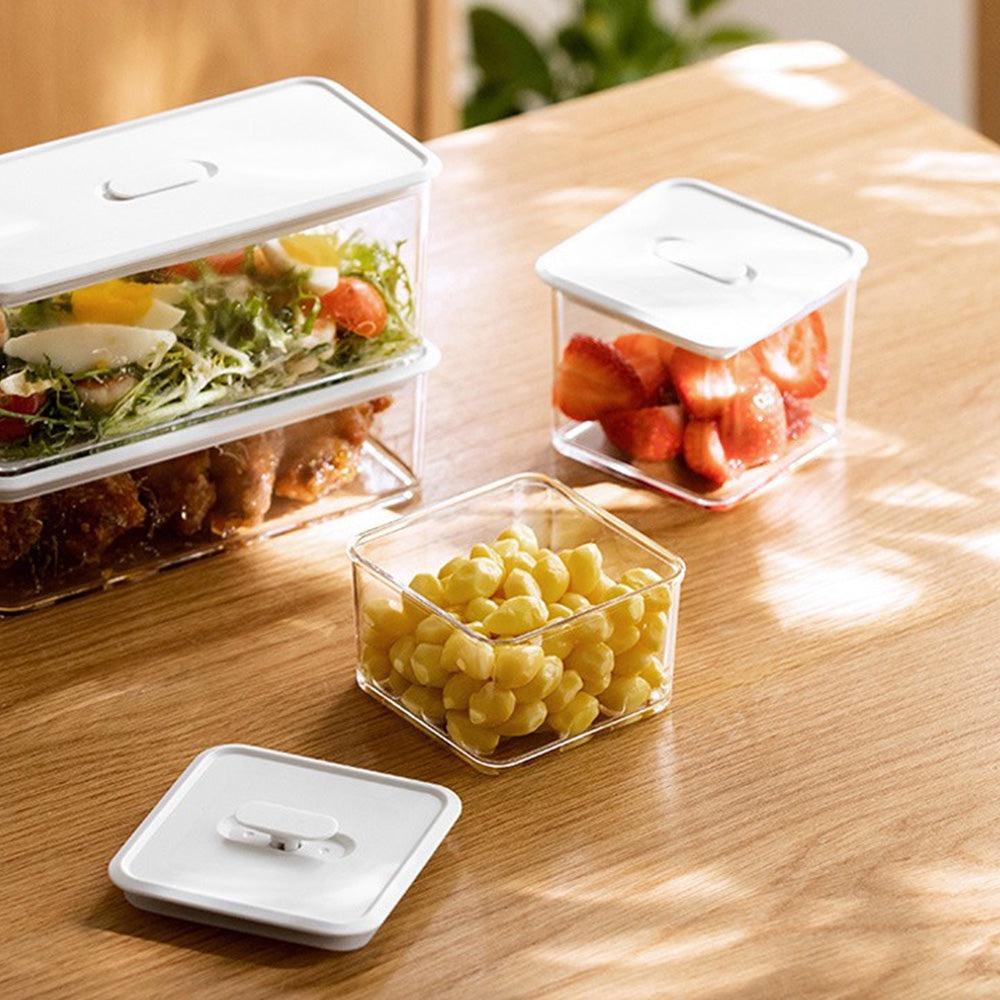 Stackable Fridge Food Container, Fridge Plastic Organizer, Refrigerator ...