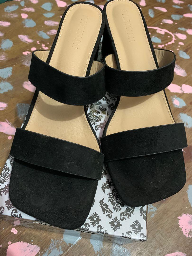 Suede Heels (Category: Heels) located in Binangonan. Submitted by joizeeful (Listing ID 1179220707, Image 1). Description: Used for only 4hours, almost new. Bought for 999 in SM now selling low coz I won't use it anymore. I just used it for a very important occasion. .
