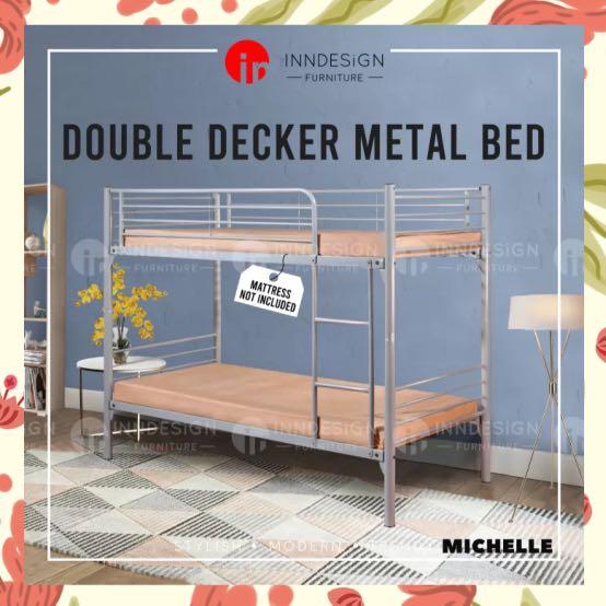 super single / single Double Decker Bed bunk bed, Furniture & Home ...