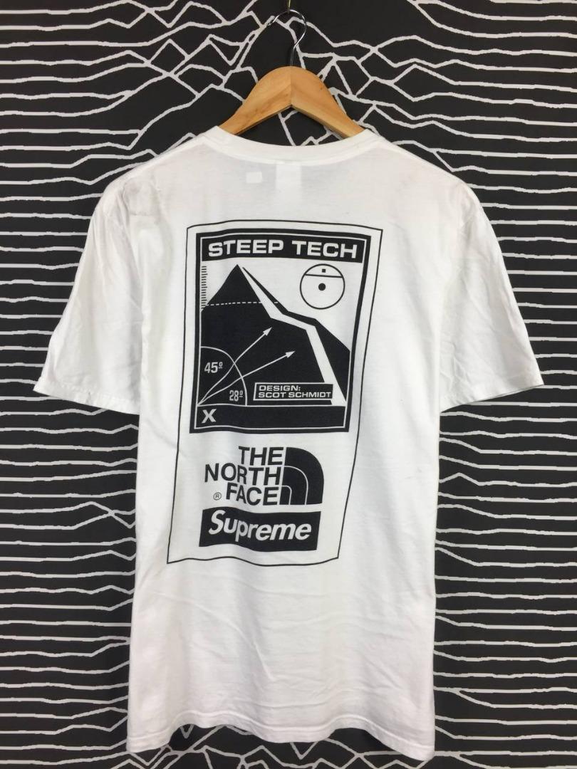 Supreme X The North Face Steep Tech T-Shirt, Men's Fashion, Tops