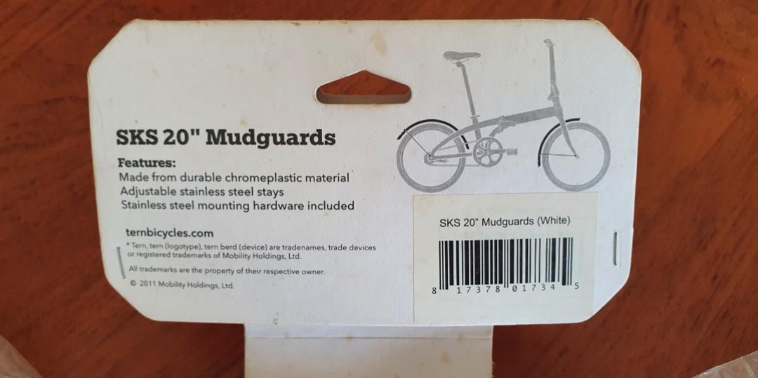 White color Mud Guards Tern Bicycles Sports Equipment Bicycles