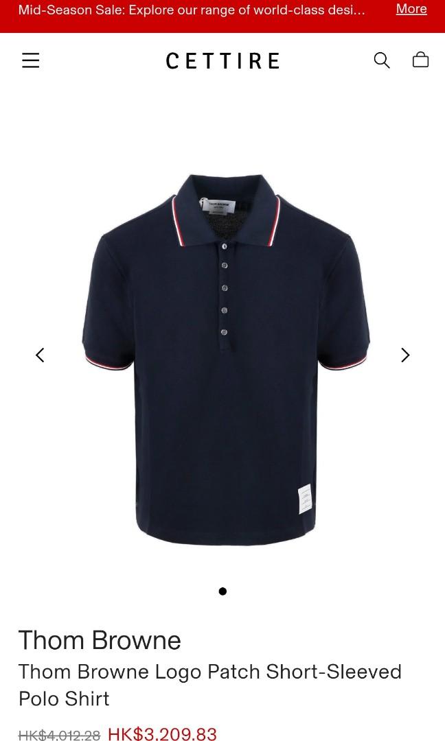 Thom browne polo shirt sale on sale