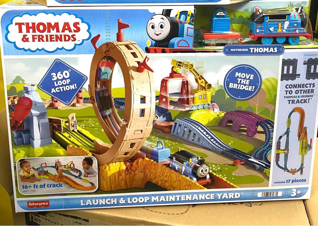 Thomas & Friends Trackmaster Launch & Loop Maintenance Yard, 興趣及遊戲, 玩具 ...