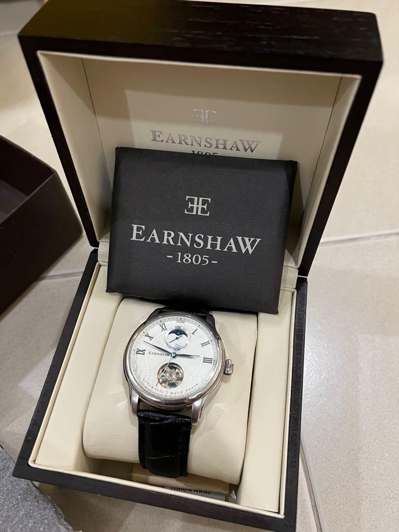 Thomas Earnshaw Longitude Moonphase Automatic White Dial Men s Watch 41mm