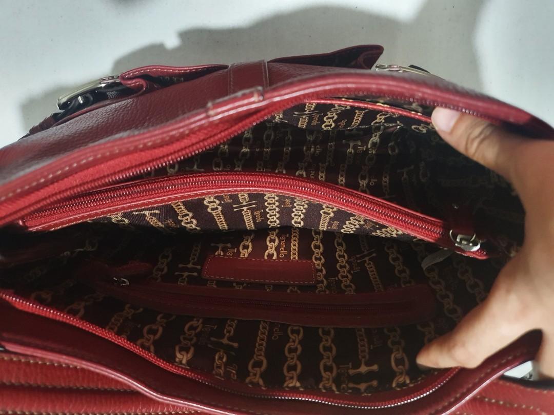 Tignanello Red Leather Shoulder Handbag Satchel Tote Purse: R2S3LS – Rock  Thrift Store