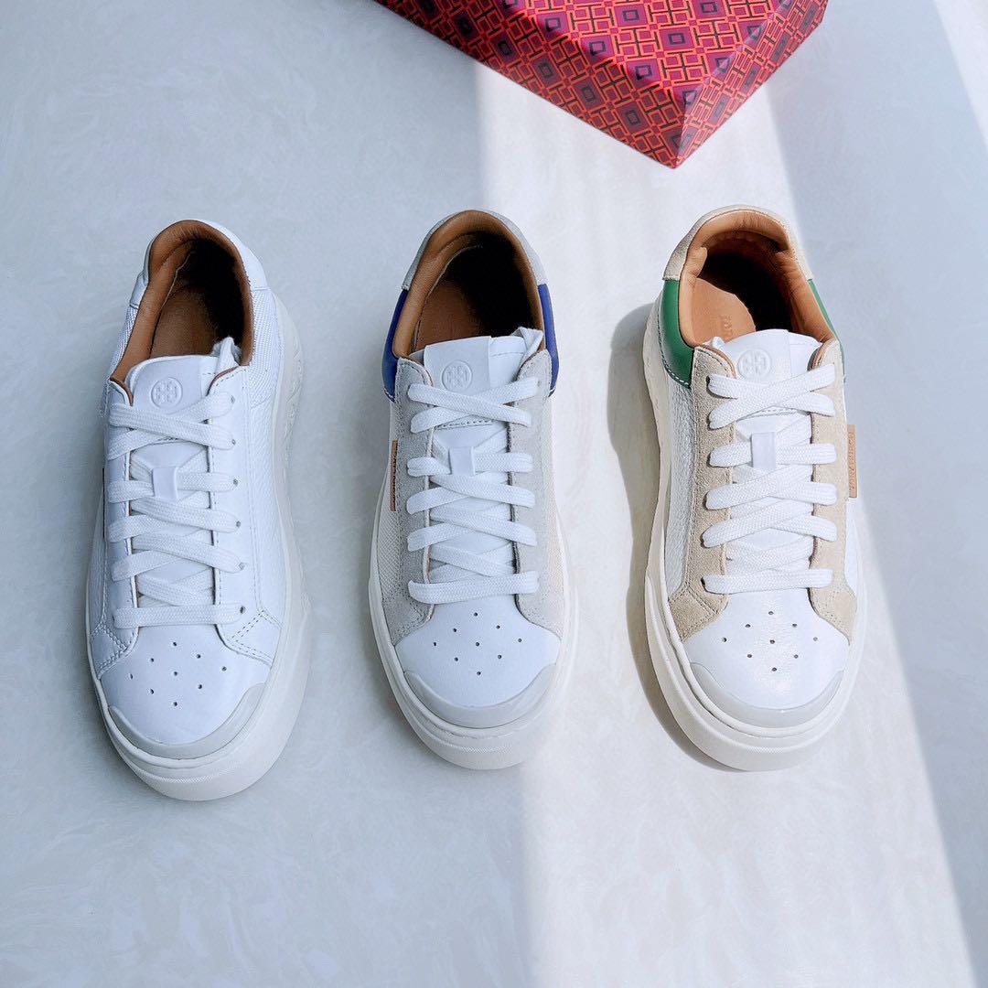 Tory Burch Hank Court Sneakers Women #39 s Fashion Footwear Sneakers on