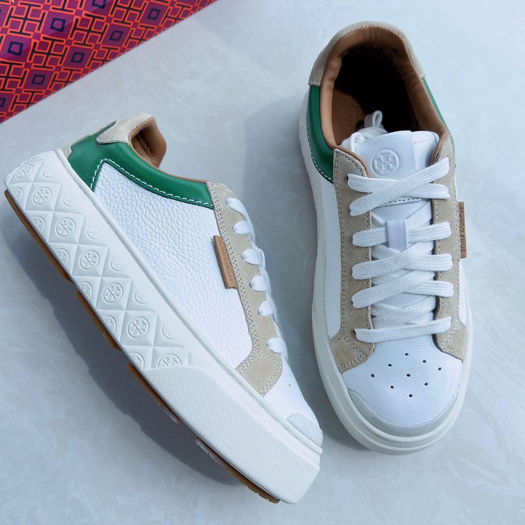 Tory Burch Hank Court Sneakers Women #39 s Fashion Footwear Sneakers on