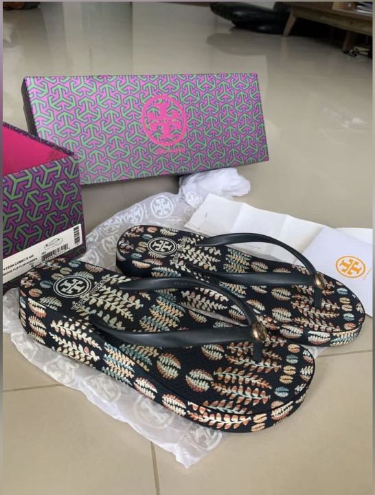 tory burch thandie wedge flip flops