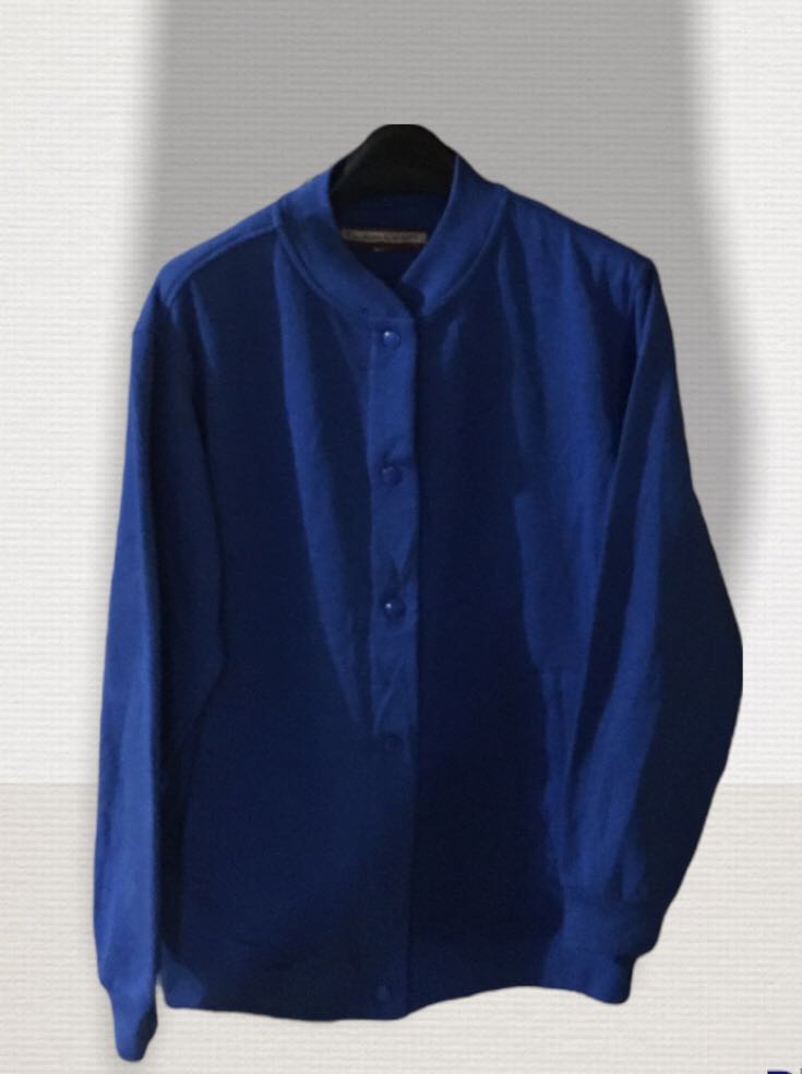 Tudor Court Varsity Jacket blue round neck long sleeve, Men's Fashion ...