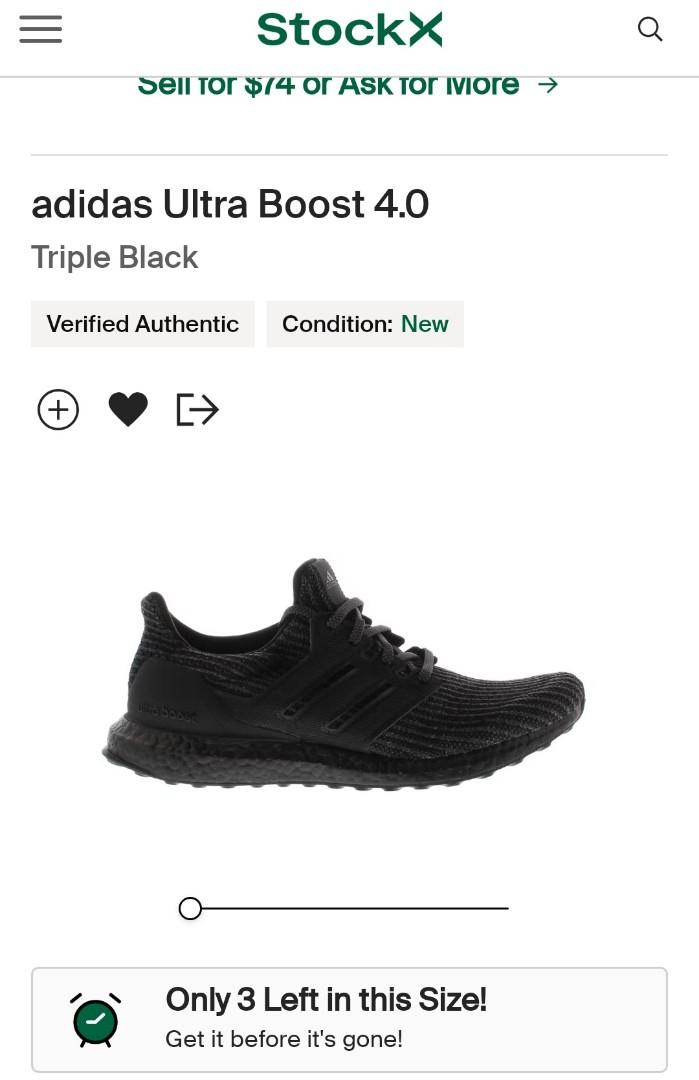 Ultra boost triple black stockx online