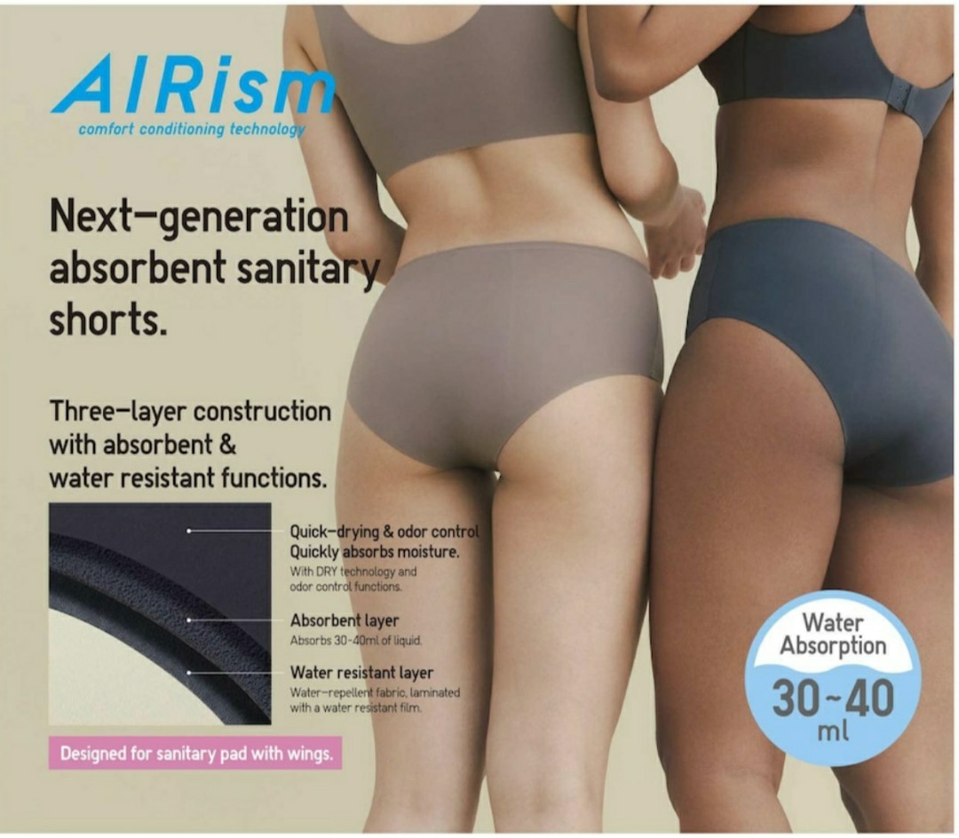 Uniqlo launches affordable period underwear — AIRism Absorbent Sanitary  Shorts