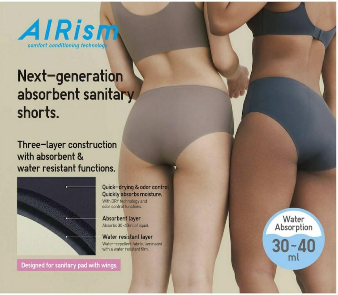 Uniqlo Airism Sanitary Shorts and Airism Underwear, Women's