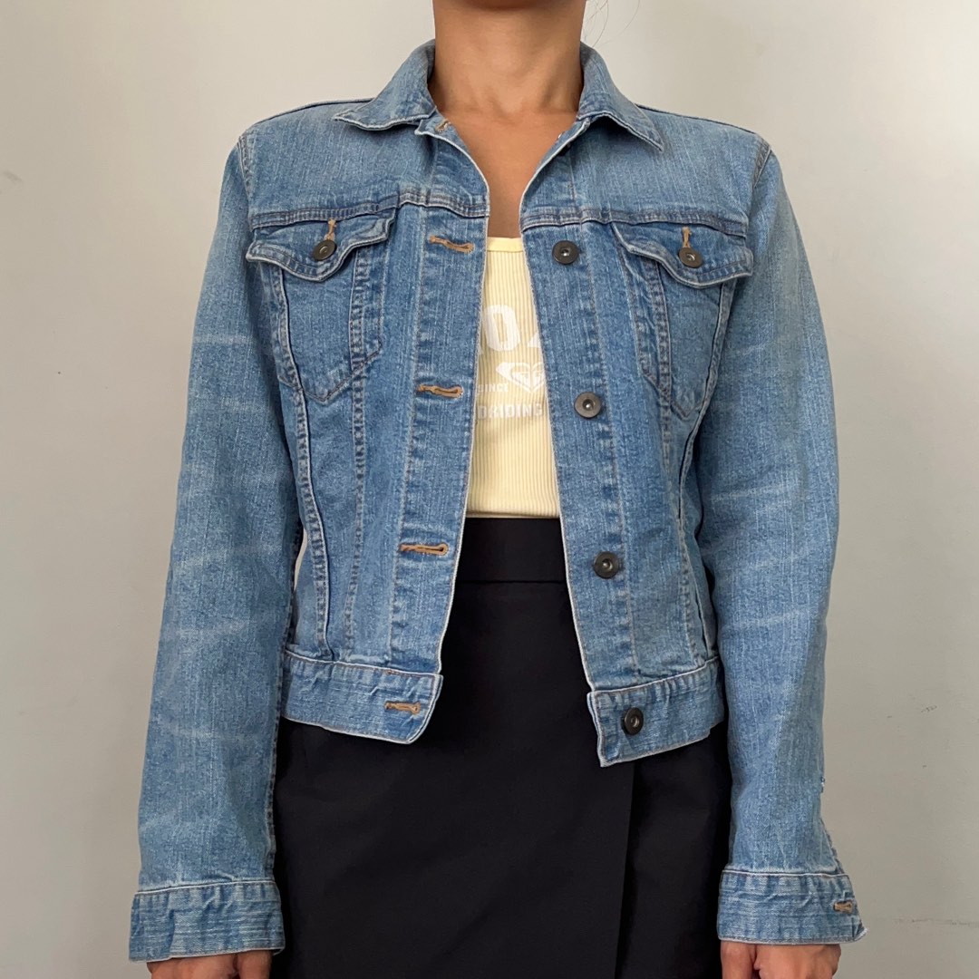 Uniqlo Denim Jacket, Women's Fashion, Coats, Jackets and Outerwear on