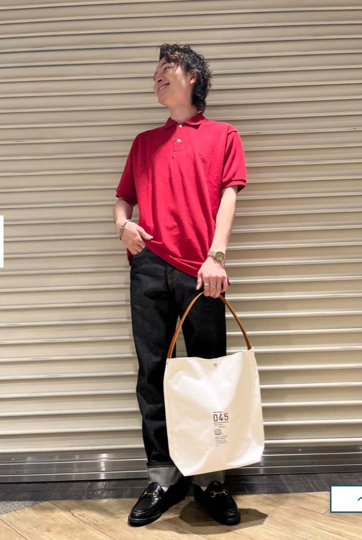 日本正貨URBAN RESEARCH 横濱帆布鞄YHC Bucket Carry Bag 白色皮帶單肩
