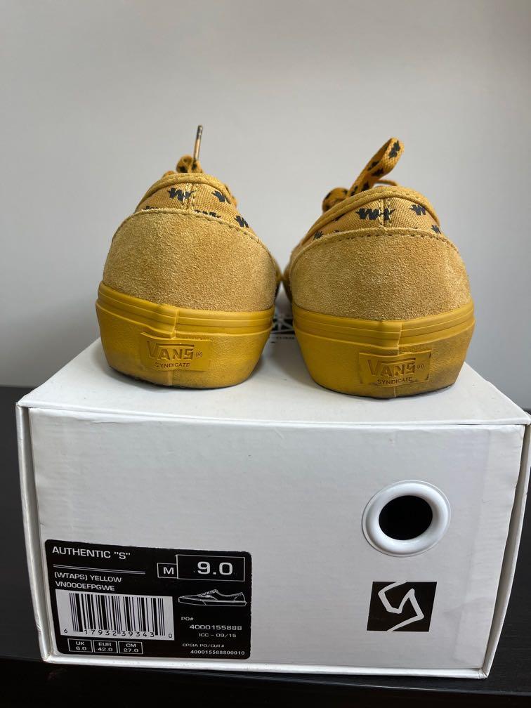 Vans Authentic “S” (Wtaps) Yellow US9