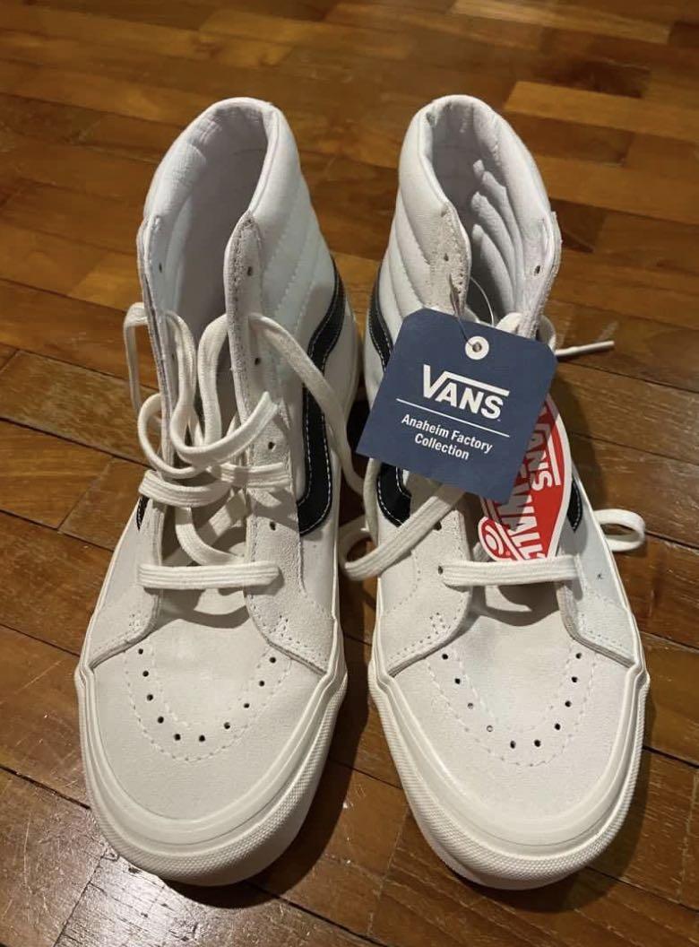 Vans SK8 Hi 38 DX White Black Anaheim Factory UK 6.5 Luxury
