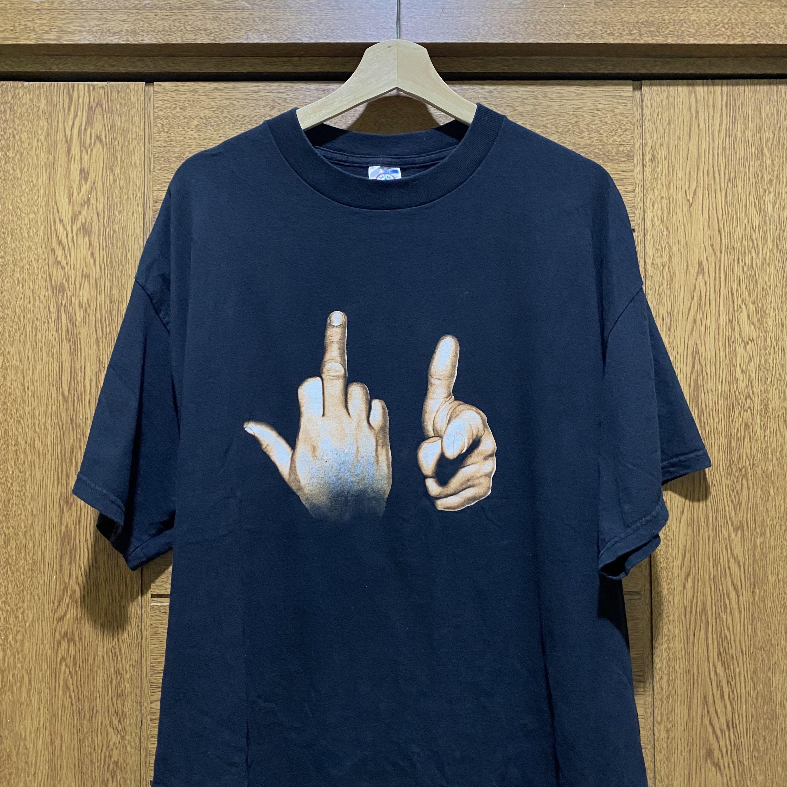 FUCK YOU HAND SIGN DELTA Tee ASAP Rocky着 Tシャツ | red-village.com