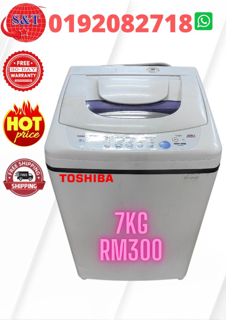 WASHING MACHINE TOSHIBA 7KG TOP LOAD, TV & Home Appliances, Washing