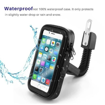 Motorcycle phone holder waterproof top