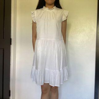 White Frill Dress