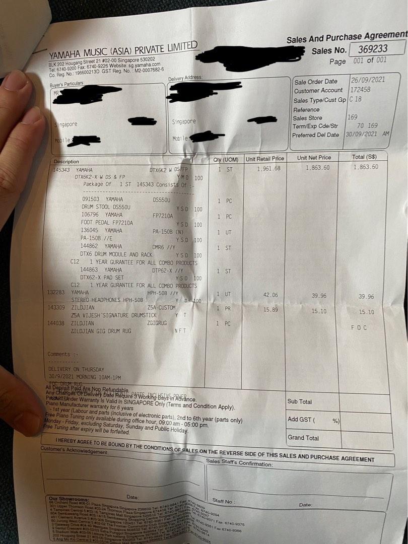 Yamaha DTX6K2X Electric Drums, Hobbies & Toys, Music & Media, Musical