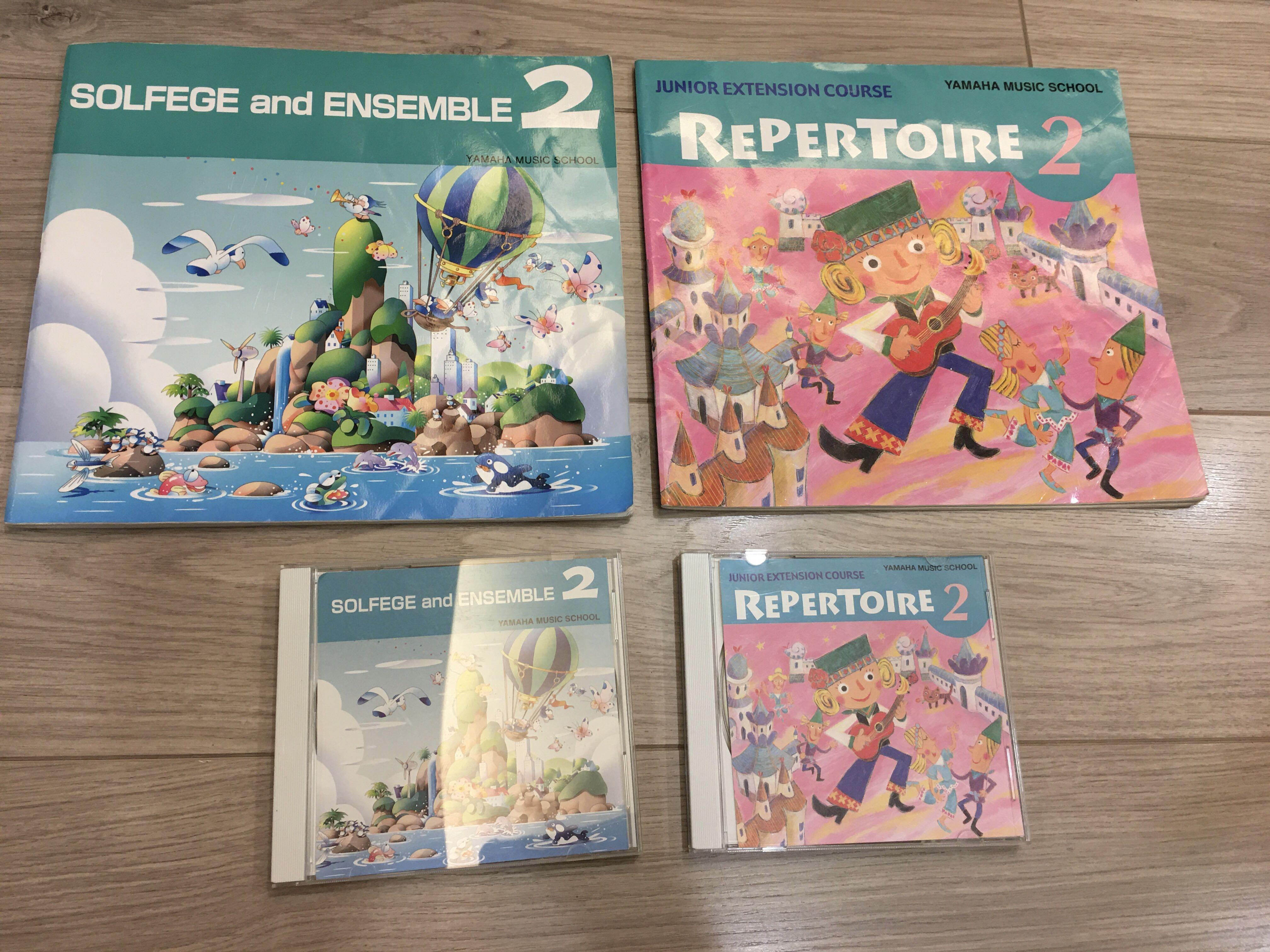 YAMAHA音樂教室先修班②教材二書二CD, 興趣及遊戲, 書本及雜誌, 教科書