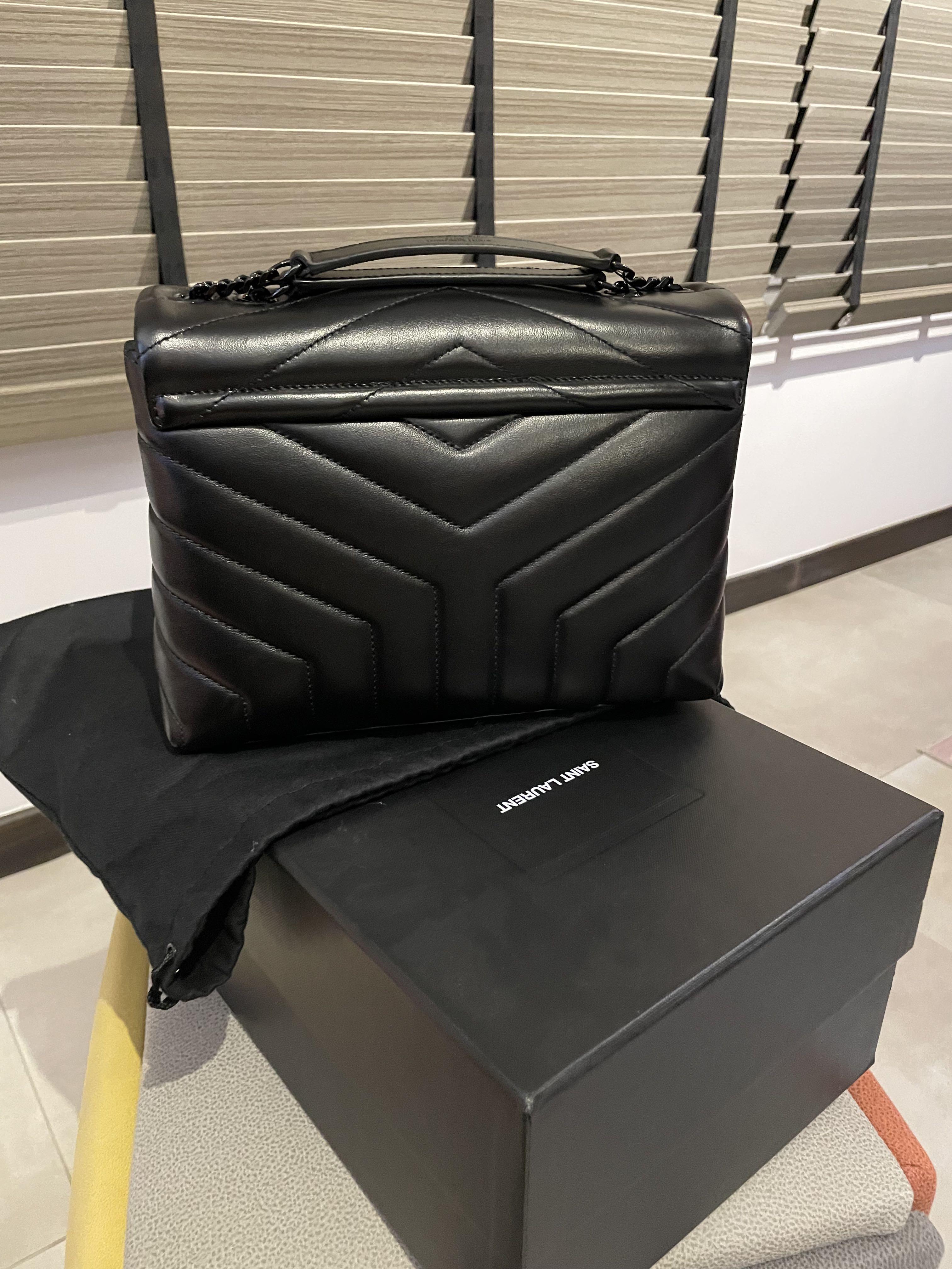 Ysl loulou small in matelassé y leather on sale