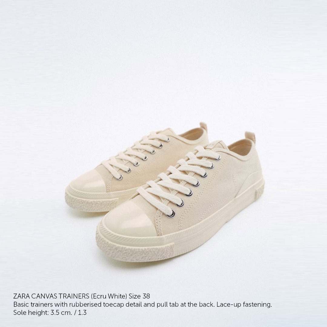 Zara outlet canvas shoes