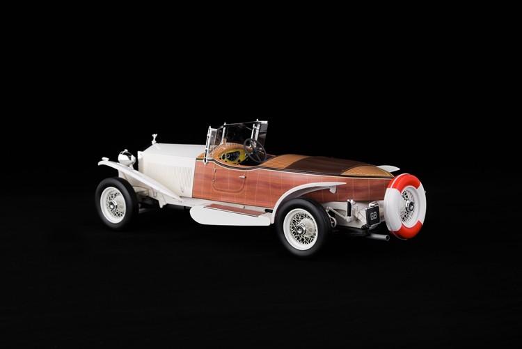 Modèle Réduit Rolls Royce Phantom II Boat Tail 1/18 CMF - Blanc/bois, Résine, Neuf Intact