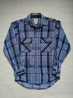 1990s Vintage Melton Wintermaster Heavyweight Flannel Shirt (Kemeja Flanel)