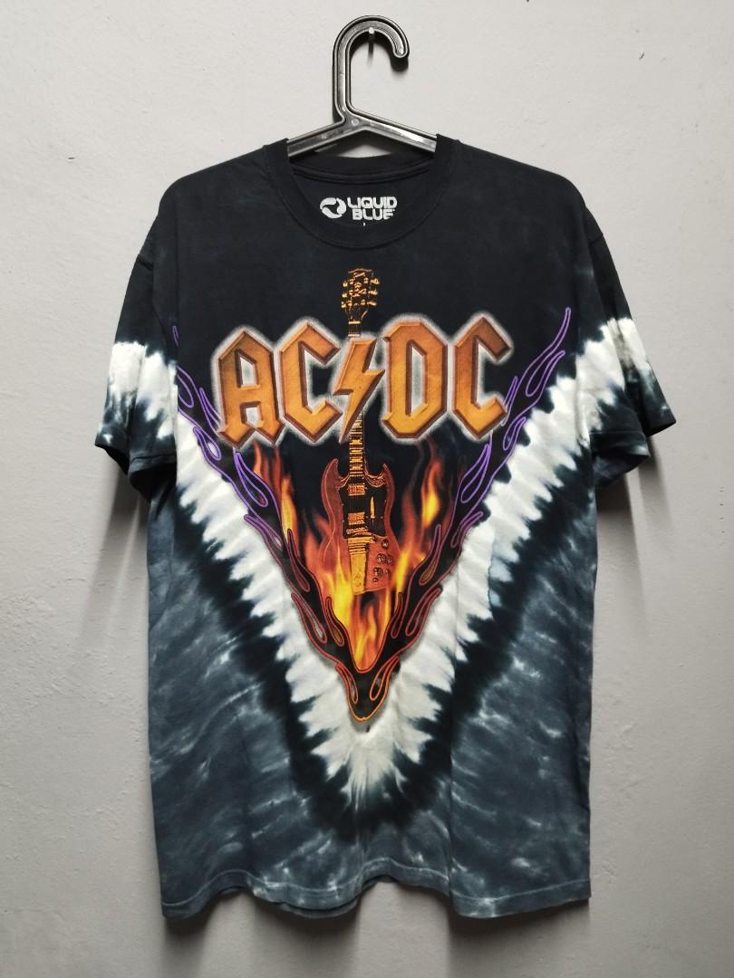 Acdc hell bells (liquid blue), Men's Fashion, Activewear on Carousell