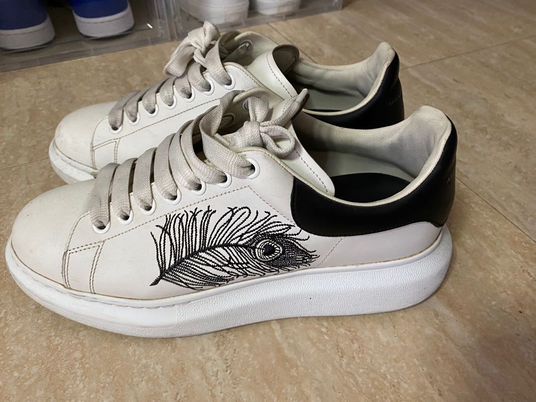 Alexander mcqueen feather sneakers best sale