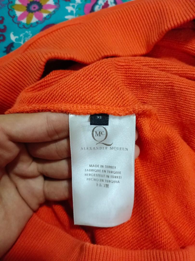 Alexander mcqueen sales red hoodie