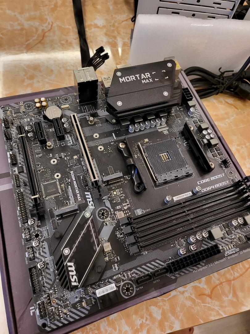 Asus B450M Mortar Max mATX motherboard, Computers & Tech, Desktops on