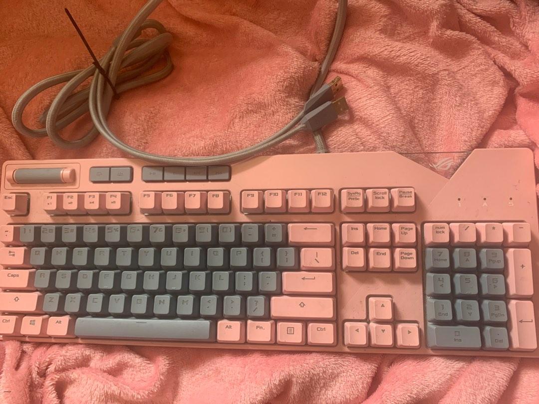 ASUS ROG Strix Flare Pnk LTD AURA RGB Keyboard, Computers & Tech, Parts ...
