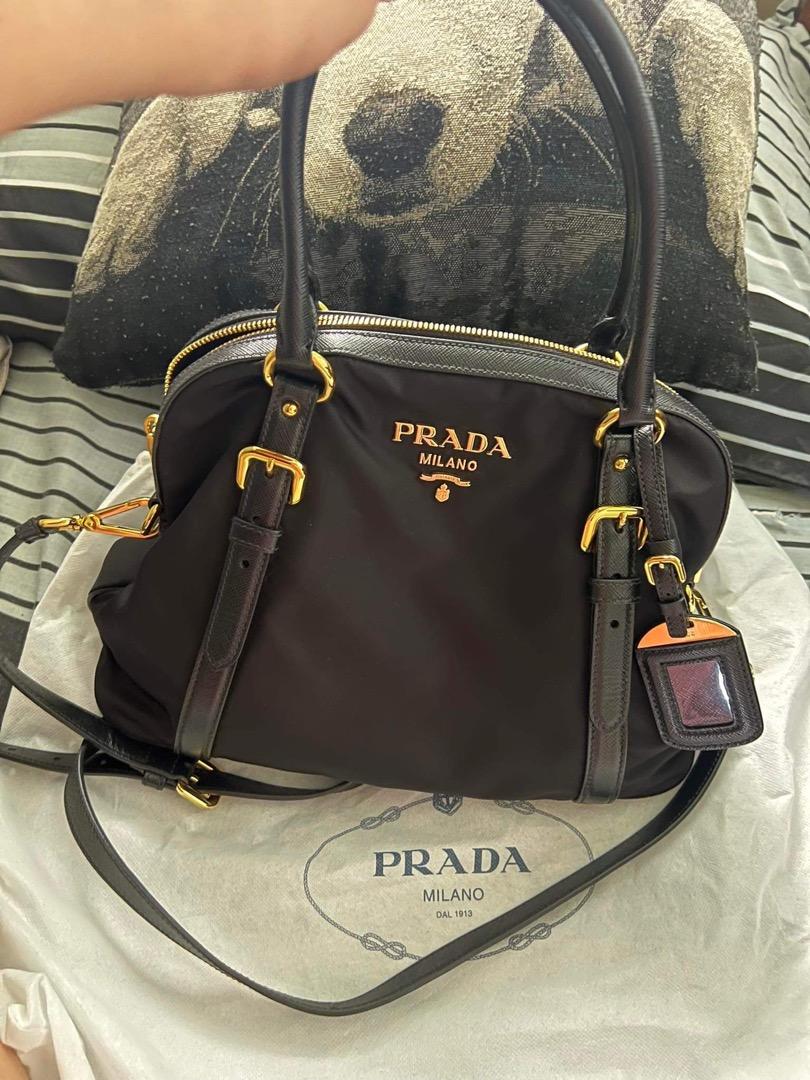 PRADA - Bauletto recycled nylon shoulder bag