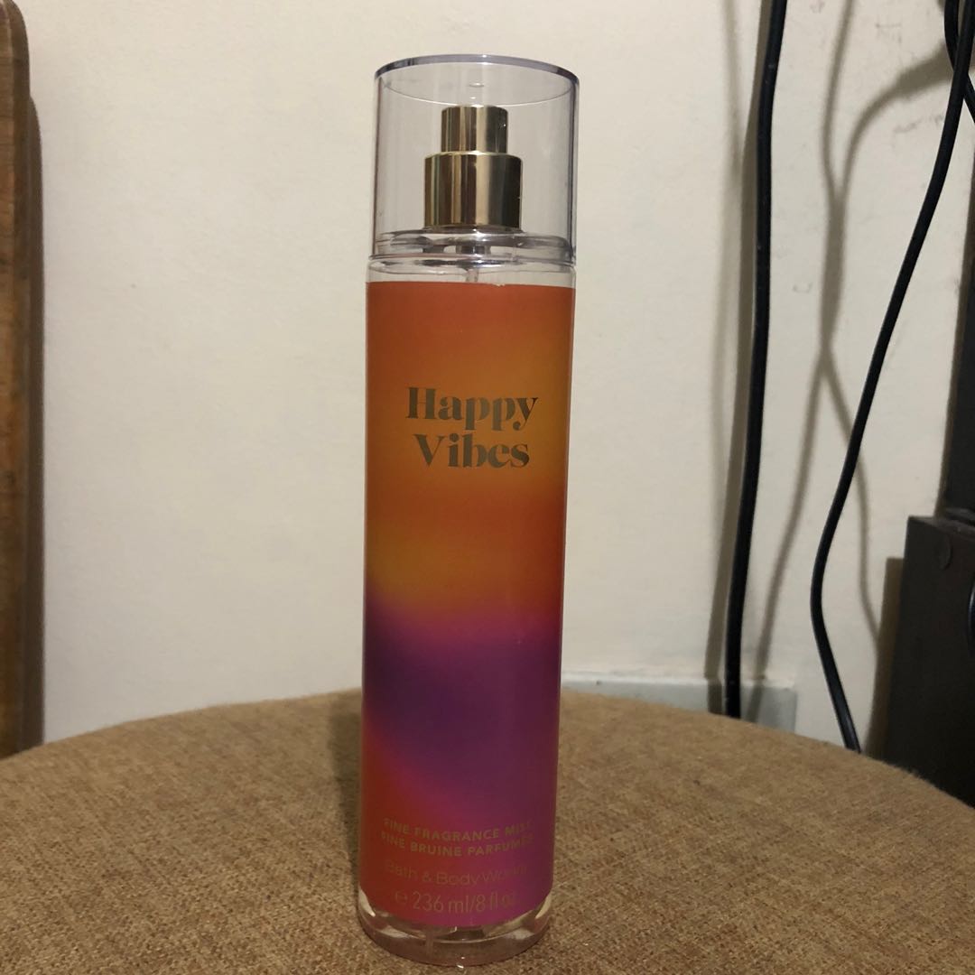 Bath and Body Works Happy Vibes Fine Fragrance Mist, Beauty & Personal