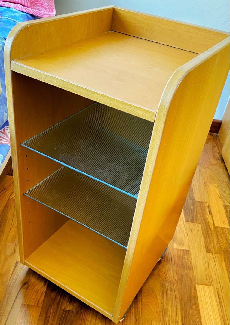 BedSide table (wheels at the bottom), Furniture & Home Living